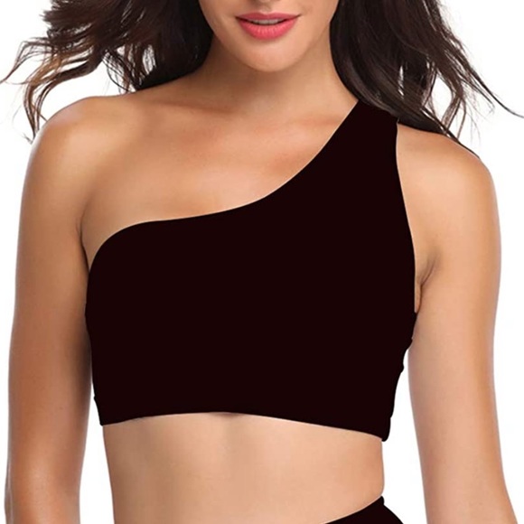 Other - Women’s One Shoulder Black Bikini Top